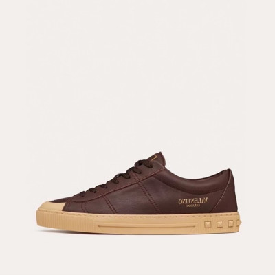 발렌티노 남성 클래식 브라운 스니커즈 - Mens Brown Sneakers - val0294x