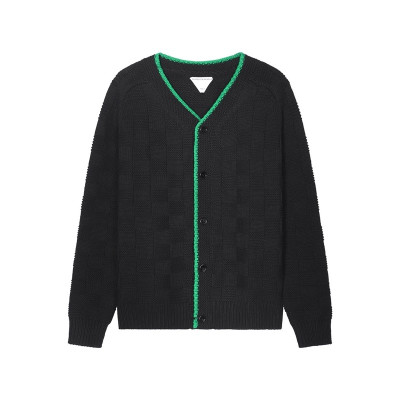 보테가 남성 트렌디 블랙 가디건 - Unisex Black Cardigan - bot0429x