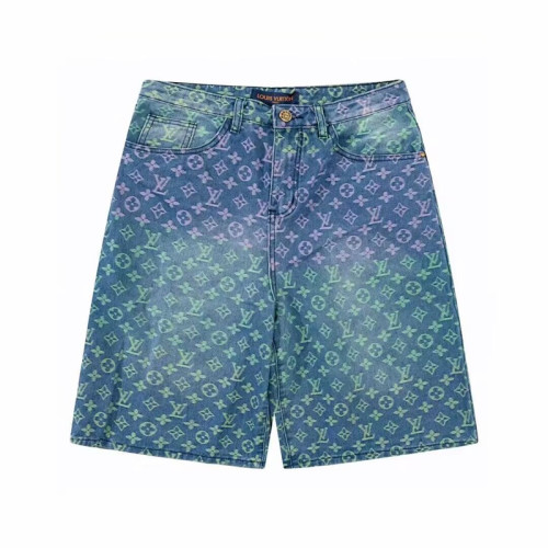 루이비통 남성 캐쥬얼 블루 반바지 - Louis vuitton Mens Blue Half-pants - lv569x