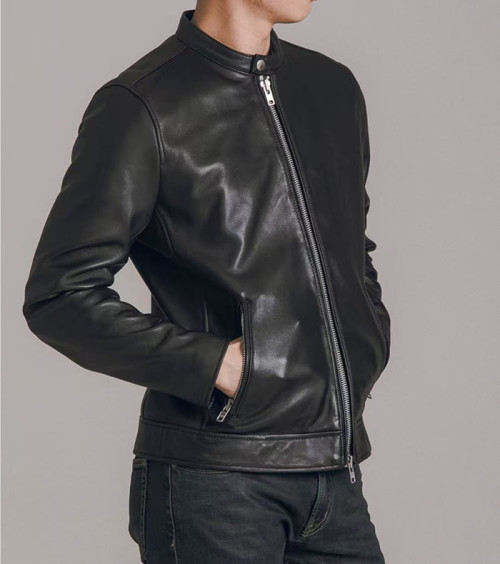 톰포드 남성 블랙 가죽 자켓 - Mens Brown Jackets - tof0018x