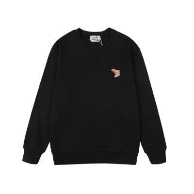 에르메스 남성 모던 블랙 맨투맨 - Hermes Mens Black Tshrits - her0895x