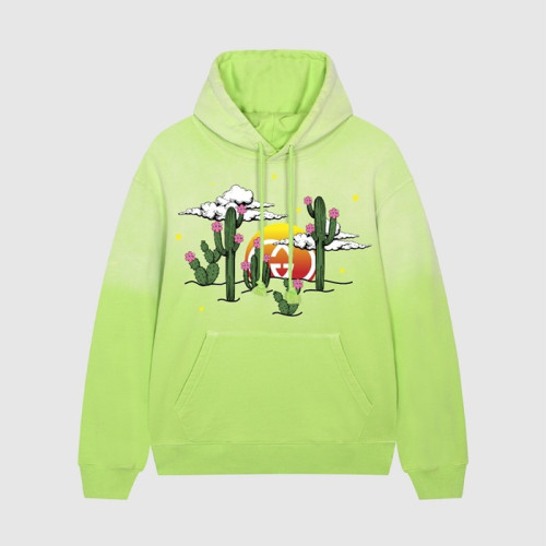 구찌 남/여 트렌디 그린 후드티 - Unisex Green Hoodie - guc05158x