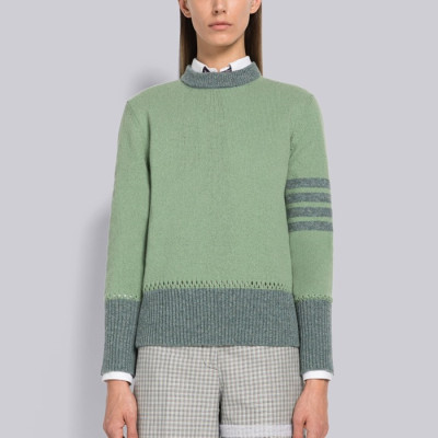 톰브라운 여성 크루넥 민트 니트 - Womens Mint Knit - thom0590x