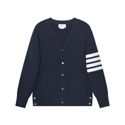 톰브라운 남성 브이넥 네이비 가디건 - Mens Navy Cardigan - thom0607x