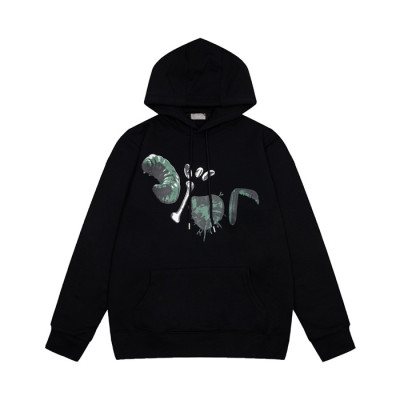 디올 남자 베이직 블랙 후드티 - Mens Black Hoodie - dio02143x