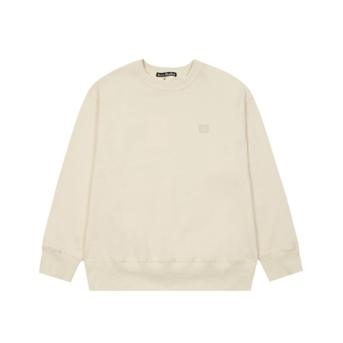 아크네 남/녀 아이보리 크루넥 맨투맨 - Acne Unisex Ivory Tshirts - ane0154x