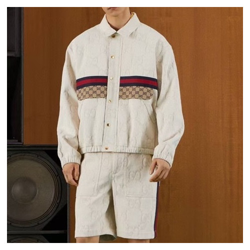 구찌 남성 캐쥬얼 화이트 자켓 - Gucci Mens White Jackets - guc05204x