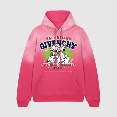 지방시 남/녀 핑크 후드티 - Givenchy Unisex Pink Hoodie - giv0859x