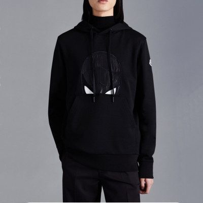 몽클레어 남성 클래식 블랙 후드티 - Moncler Mens Black Hoodie - moc02518x