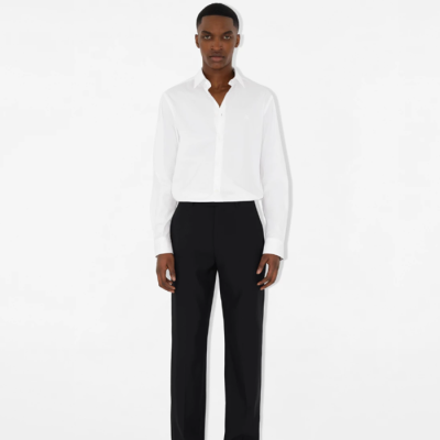 버버리 남성 베이직 화이트 셔츠 - Burberry Mens White Tshirts - bur04534x