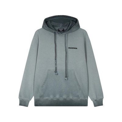 발렌시아가 남/녀 캐쥬얼 블루 후드티 - Balenciaga Unisex Blue Hoodie - bal01717x