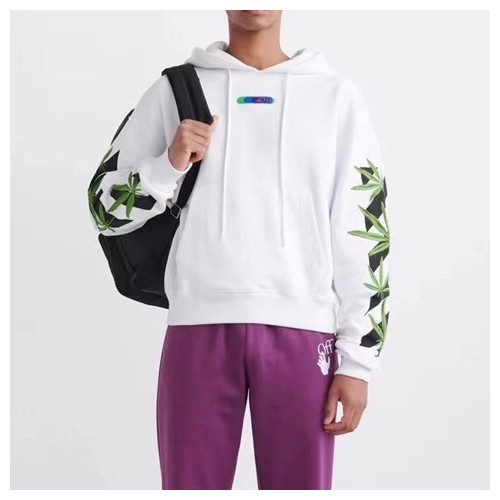 오프화이트 남성 캐쥬얼 화이트 후드티 - Off-white Mens White Hoodie - off0859x