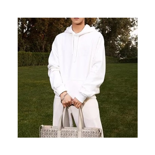 디올 남자 캐쥬얼 화이트 후드티 - Dior Mens White Hoodie - dio02168x