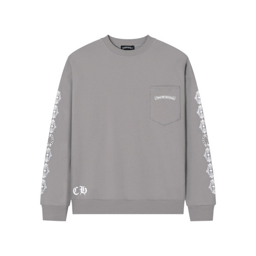 크롬하츠 남성 그레이 맨투맨 - Chrome Hearts Mens Gray Tshirts - chr0466x