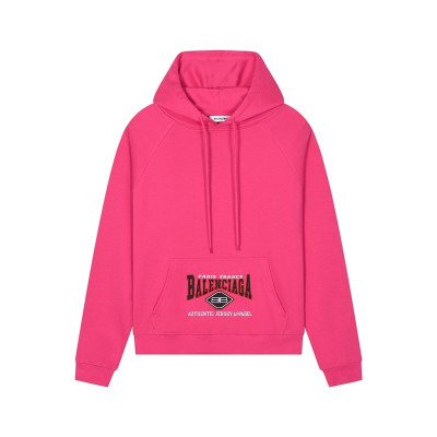 발렌시아가 남/녀 캐쥬얼 핑크 후드티 - Balenciaga Unisex Pink Hoodie - bal01730x