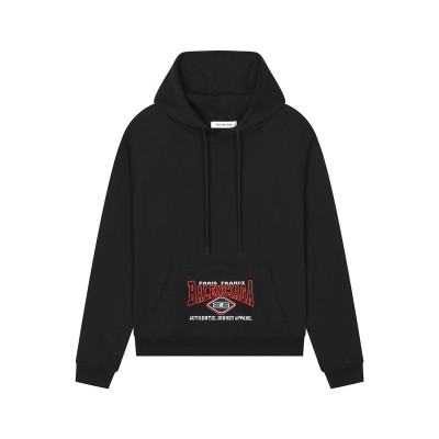 발렌시아가 남/녀 캐쥬얼 블랙 후드티 - Balenciaga Unisex Black Hoodie - bal01731x