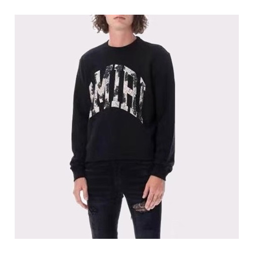 아미리 남성 블랙 맨투맨 - Amiri Mens Black Tshirts - amr0385x