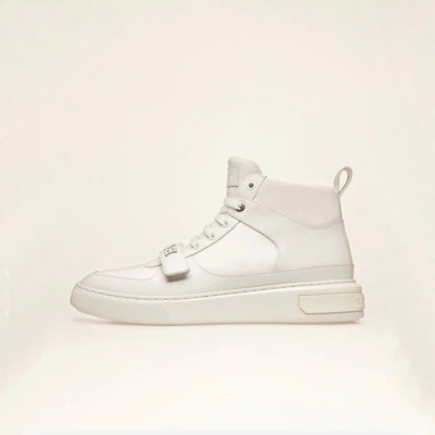 발리 남성 화이트 하이탑 스니커즈 - Bally Mens White Sneakers - bal0153x