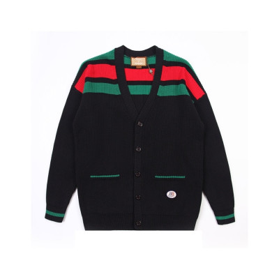 구찌 남/녀 브이넥 블랙 가디건 - Gucci Unisex Black Cardigan - guc05311x