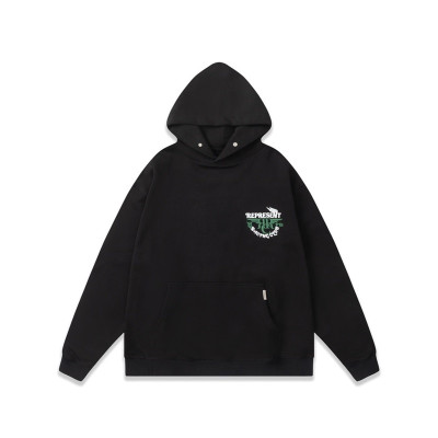 리프리젠트 남성 블랙 후드티 - Represent Mens Black Hoodie - rep0060x