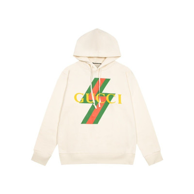 구찌 남/녀 트렌디 아이보리 후드티 -  Gucci Unisex Ivory Hoodie - gu0016x