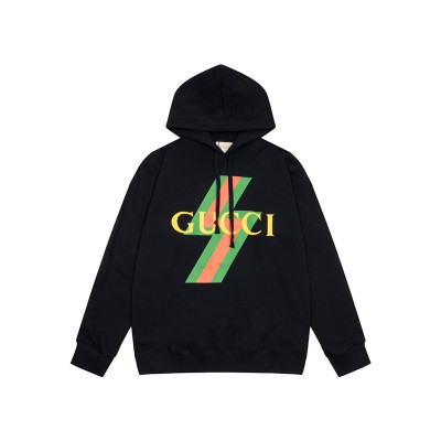 구찌 남/녀 트렌디 블랙 후드티 -  Gucci Unisex Black Hoodie - gu0018x