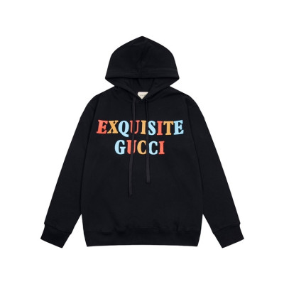 구찌 남/녀 트렌디 블랙 후드티 -  Gucci Unisex Black Hoodie - gu0021x