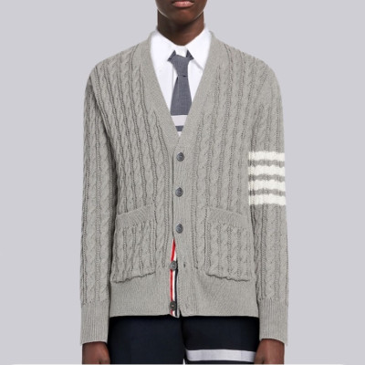 톰브라운 남성 브이넥 가디건 - Thom Browne Mens V-neck Cardigan - tho666x