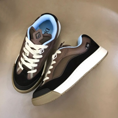 디올 남/녀 브라운 스니커즈 - Dior Unisex Brown Sneakers - dio02221x