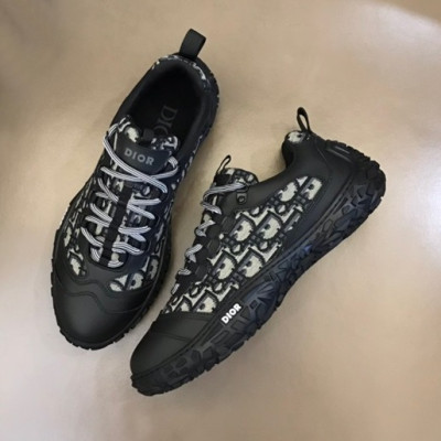 디올 남성 블랙 스니커즈 - Dior Mens Black Sneakers - dio02227x