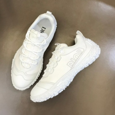 디올 남성 화이트 스니커즈 - Dior Mens White Sneakers - dio02228x