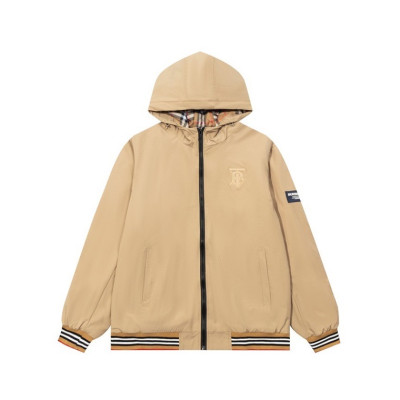 버버리 남성 베이지 후드 자켓 - Burberry Mens Beige Jackets - bur04580x