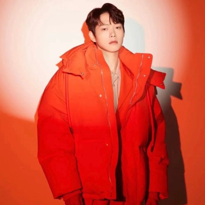 아미 남/녀 덕다운 레드 패딩 - Ami Unisex Red Padding - ami0311x