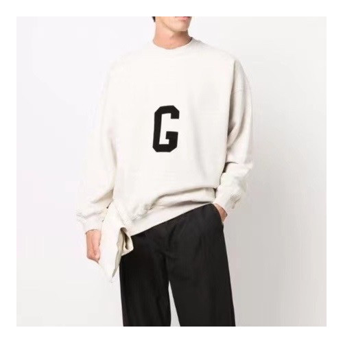 피어오브갓 남성 클래식 맨투맨 - Fear of god Mens Cream Tshirts - fea0440x