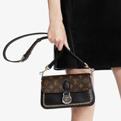 루이비통 여성 블랙 숄더백 - Louis vuitton Womens Black Shoulder Bag - lv69x