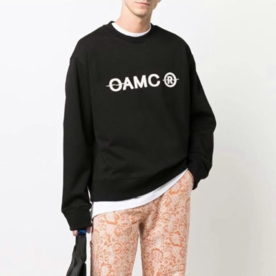 오에이엠씨 남성 블랙 맨투맨 - OAMC Mens Black Sweatshirts - oam04x