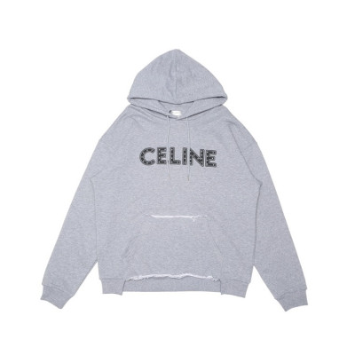 셀린느 남성 캐쥬얼 그레이 후드티 - Celine Mens Gray Hoodie - ce01x