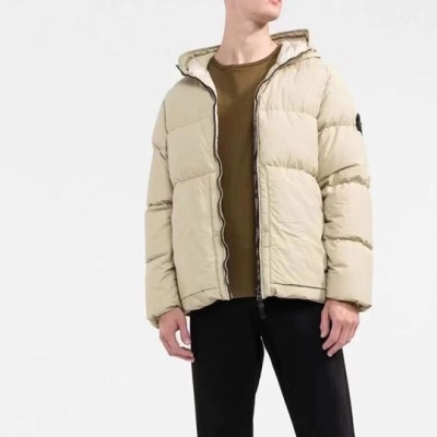 스톤아일랜드 남성 베이지 구스다운 패딩 - Stone Island Mens Beige Padding - sto0532x