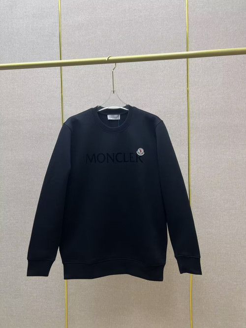 몽클레어 남성 블랙 크루넥 긴팔티 - Moncler Mens Black Tshirts - mo39x