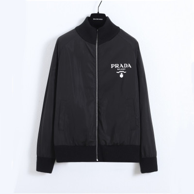 프라다 남성 블랙 양면 자켓 - Prada Mens Black Jackets - pr30x