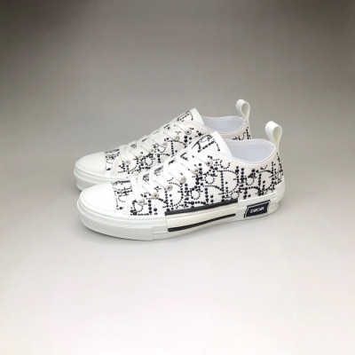 디올 남/녀 화이트 스니커즈 - Dior Unisex White Sneakers - di47x