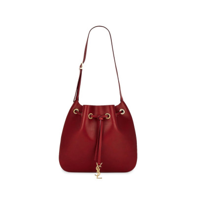 입생로랑 여성 레드 호보백 - Saint Laurent Womens Red Flat Hobo Bag - ysl165x