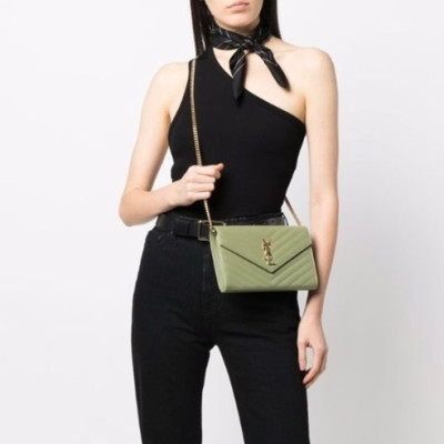 입생로랑 여성 그린 크로스백 - Saint Laurent Womens Green Cross Bag - ysl274x