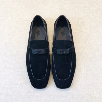 에르메스 남성 시그니처 블랙 로퍼 - Hermes Mens Black Loafer - her924x