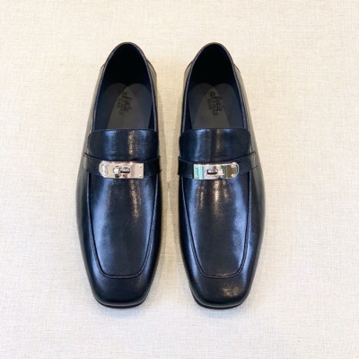 에르메스 남성 시그니처 블랙 로퍼 - Hermes Mens Black Loafer - her927x