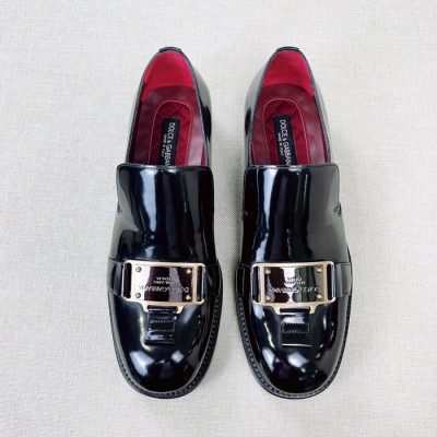 돌체앤가바나 남성 블랙 로퍼 - Dolce&Gabbana Mens Black Loafer - dol373x