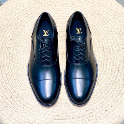 루이비통 남성 블랙 옥스퍼드 - Louis vuitton Mens Black Oxford - lv172x