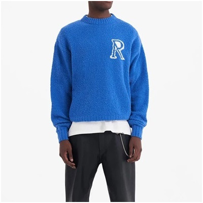 리프리젠트 남성 블루 크루넥 스웨터 - Represent Mens Blue Sweaters - rep71x