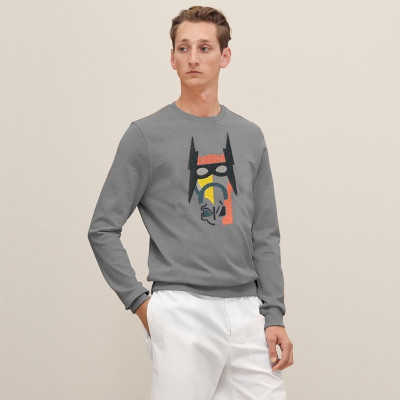 에르메스 남성 모던 그레이 맨투맨 - Hermes Mens Gray Tshirts - her0931x