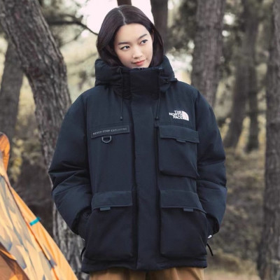 노스페이스 남/녀 블랙 구스다운 파카 - The North Face Unisex Black Parka - nor297x